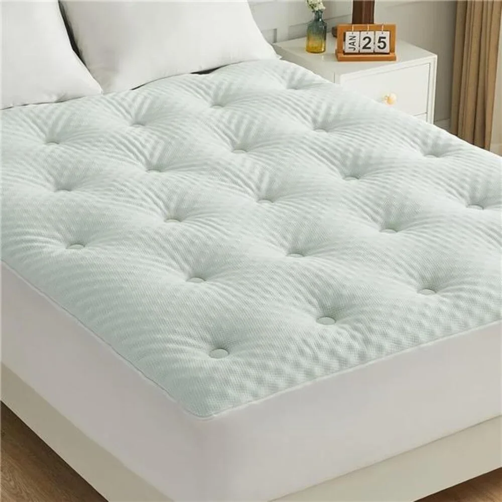 New Reversible Queen Mattress Topper Egg Crate Memory Foam Mattress